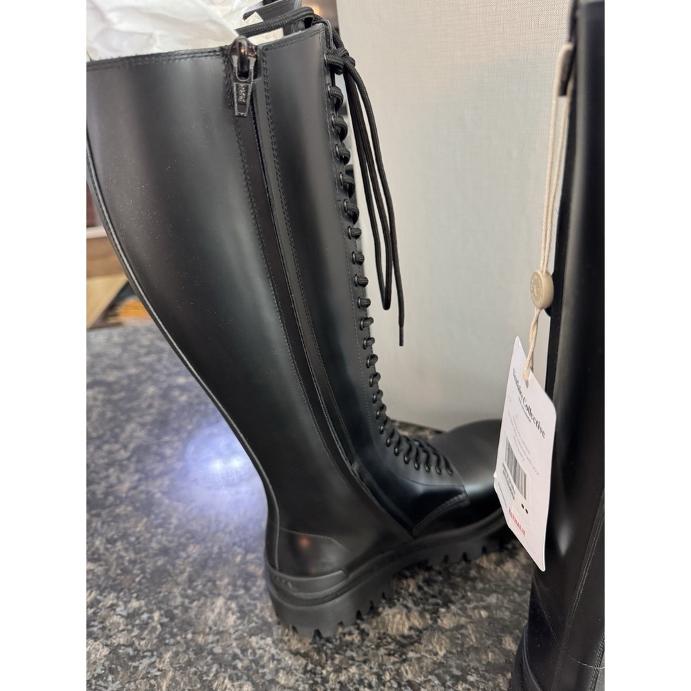 Balenciaga Women's Strike 20mm High Top Black Boots Size 37 US 7. NWB - Picture 8 of 16